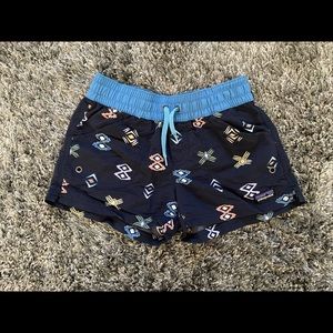Patagonia Girls Baggies patterned shorts with drawstring Size M